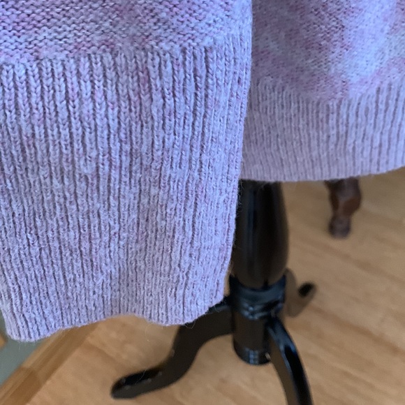 Lou & Grey pastel Purple Marled Knit Wool Blend Pullover Sweater M - Picture 5 of 9